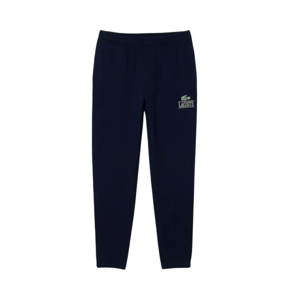 Lacoste Mens Fleece Cuffed Joggers / Navy Blue Faded